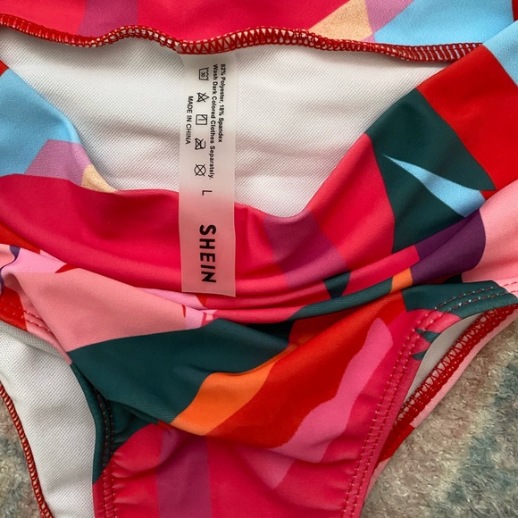 Colorful high rise bikini bottoms - Picture 2 of 2